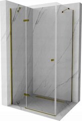 Mexen Roma suihkukaappi, Gold, 100 x 70 cm hinta ja tiedot | Suihkukaapit ja suihkunurkat | hobbyhall.fi
