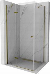 Mexen Roma suihkukaappi, Gold, 90 x 70 cm hinta ja tiedot | Suihkukaapit ja suihkunurkat | hobbyhall.fi