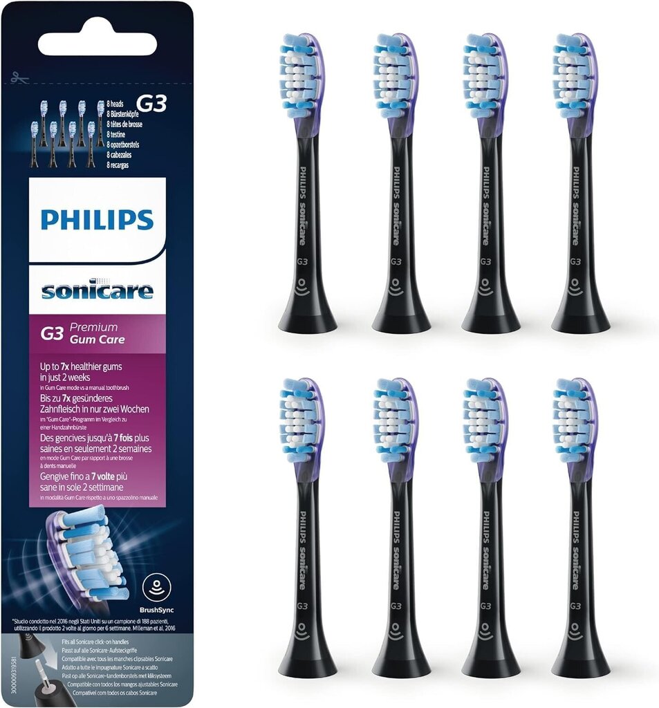 Philips G3 Premium Toothbrush Heads HX9058/33 hinta ja tiedot | Sähköhammasharjan vaihtoharjat | hobbyhall.fi