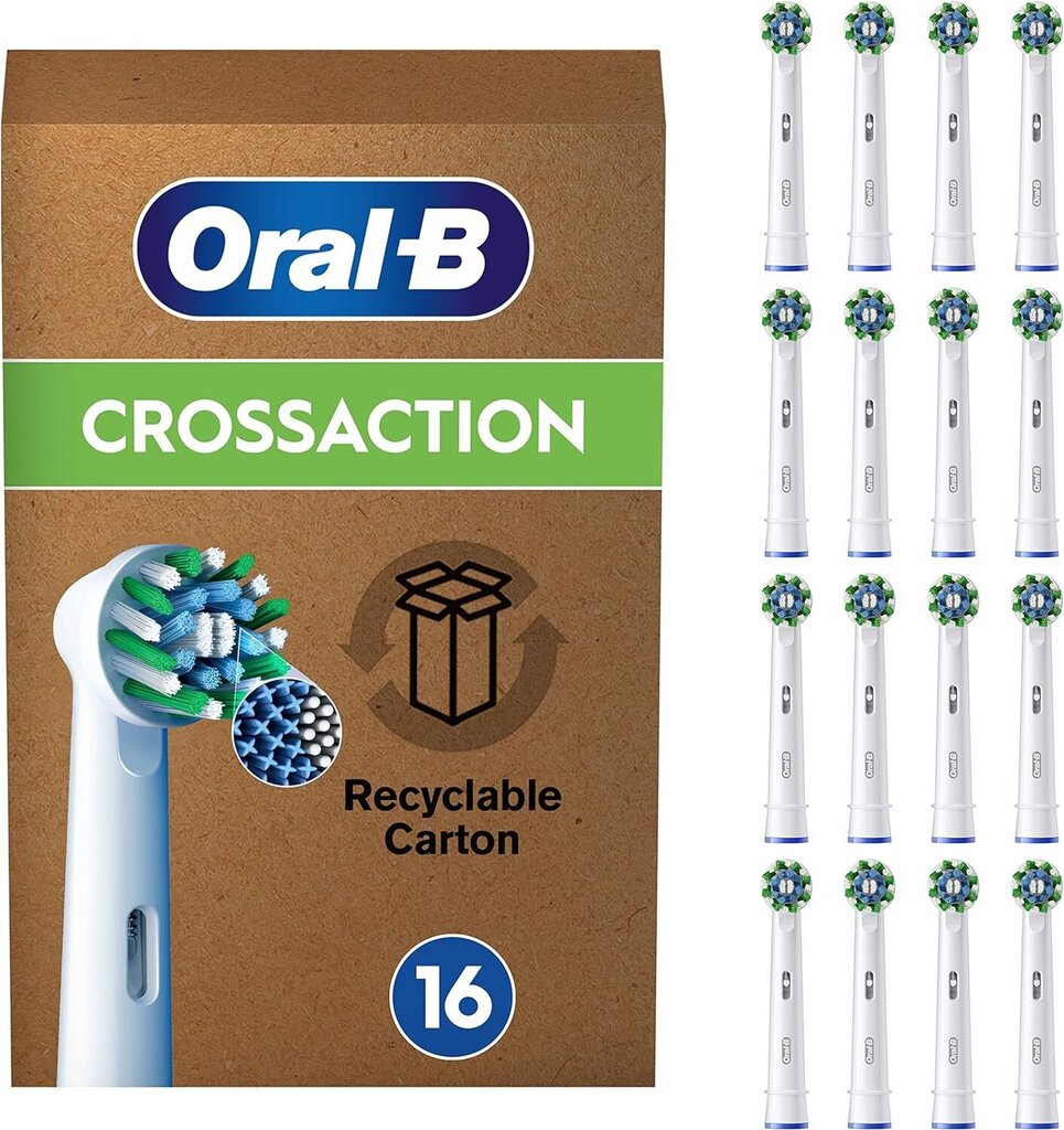 Oral-B Pro Cross Action Electric Toothbrush Head hinta ja tiedot | Sähköhammasharjan vaihtoharjat | hobbyhall.fi