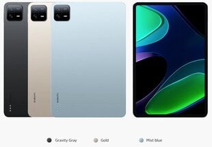 Xiaomi Pad 6 Gravity Gray VHU4362EU hinta ja tiedot | Xiaomi Tietokoneet ja pelaaminen | hobbyhall.fi