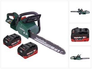 Metabo MS 36-18 LTX BL 40 akkumoottorisaha 36 V (2x 18 V) 40 cm 22 m/s + 2x akku 8,0 Ah - ilman laturia hinta ja tiedot | Sahat ja sirkkelit | hobbyhall.fi