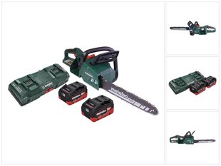 Metabo MS 36-18 LTX BL 40 akkuketjusaha 36 V (2x 18 V) 40 cm 22 m/s + 2x akku 8,0 Ah + kaksoislaturi hinta ja tiedot | Sahat ja sirkkelit | hobbyhall.fi