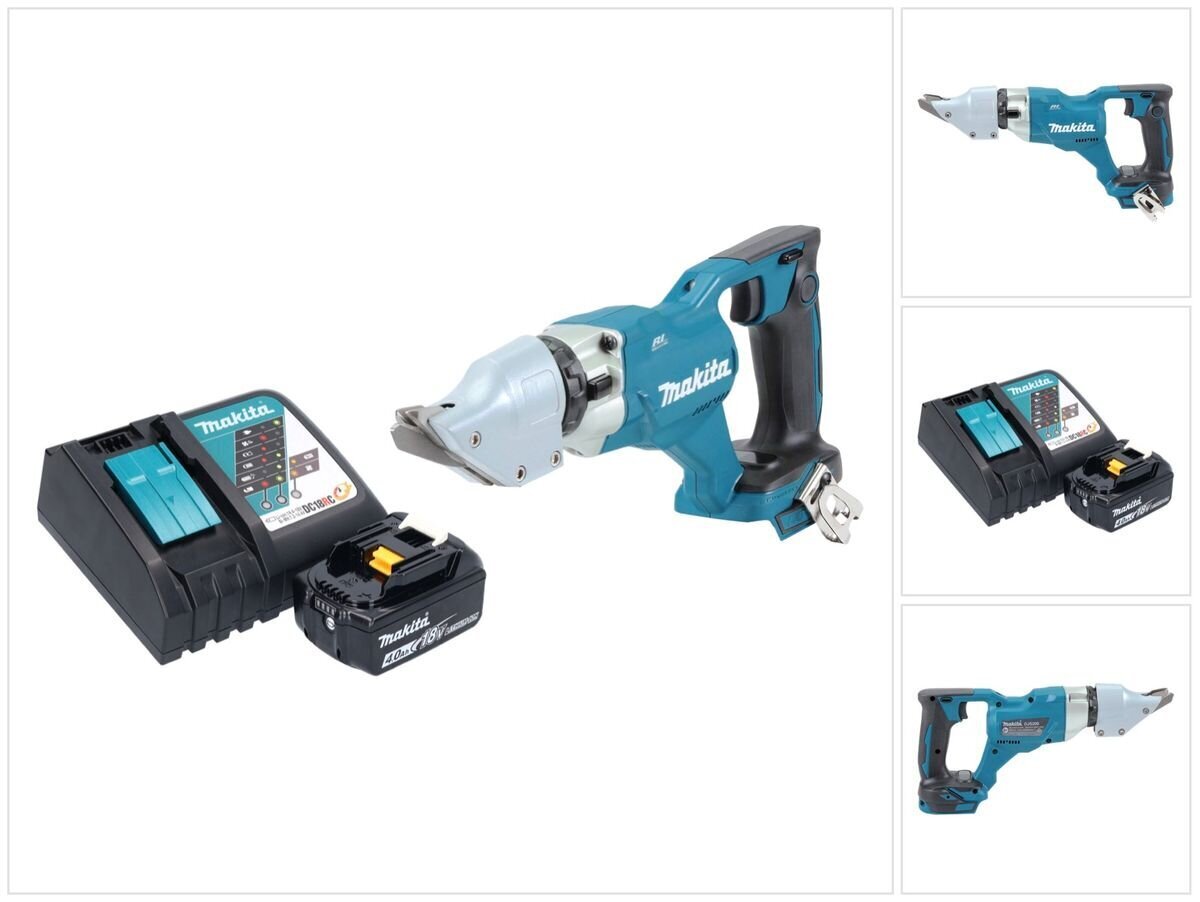 Makita DJS 200 RM1 Akkusakset 18 V 2,0 mm + 1x akku 4,0 Ah + laturi hinta ja tiedot | Sahat ja sirkkelit | hobbyhall.fi