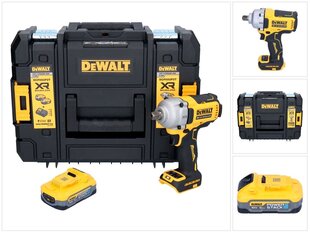 Akun törmäysavain DeWalt DCF 892 NT 18 V 813 Nm 1/2" + 1x Powerstack akku 5,0 Ah + TSTAK - ilman laturia hinta ja tiedot | Akkuporakoneet ja ruuvinvääntimet | hobbyhall.fi