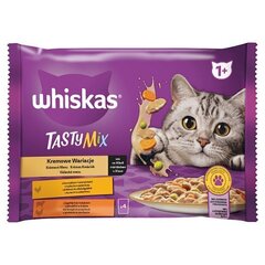 Whiskas Adult kanaa ja vihanneksia, lammasta ja kalkkunaa, 52x85 g hinta ja tiedot | Kissanruoka | hobbyhall.fi