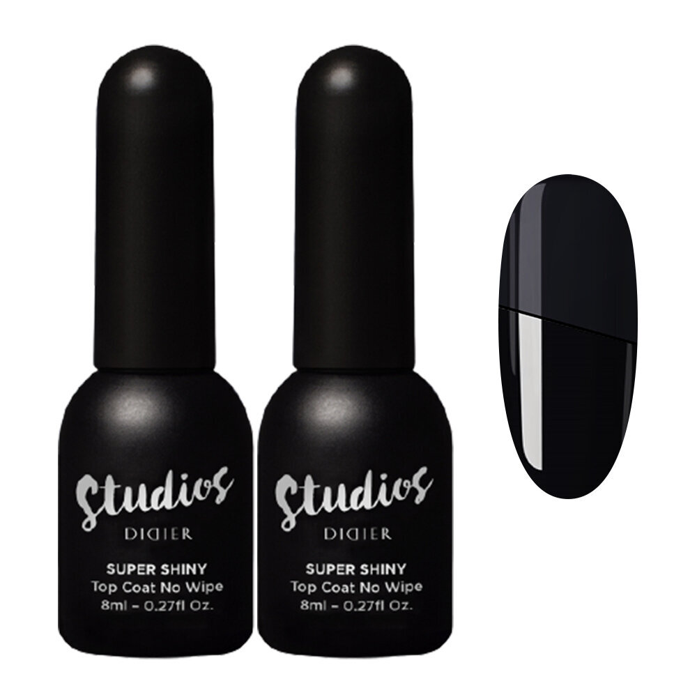 Setti Top Coat Studios Didier, Super Shiny, 2 kpl hinta ja tiedot | Kynsilakat ja kynsienhoitotuotteet | hobbyhall.fi