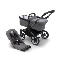 Bugaboo Donkey 5 Base yleisvaunut, Graphite/Grey Melange hinta ja tiedot | Vaunut ja rattaat | hobbyhall.fi