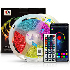 Smart RGB 5050 LED-nauha 15 m Bluetoothilla ja musiikin ohjauksella hinta ja tiedot | LED-valonauhat | hobbyhall.fi