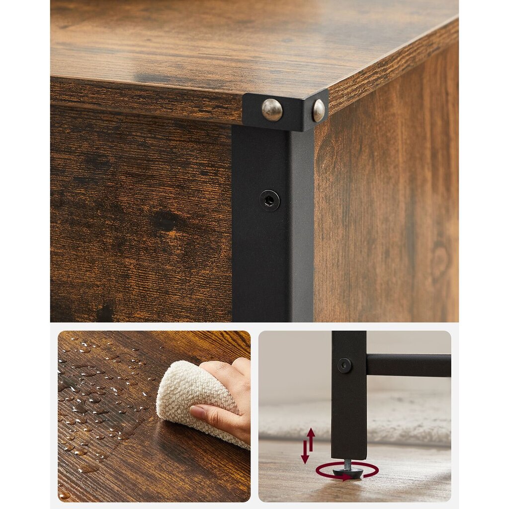 Sohvapöytä musta, ruskea hinta ja tiedot | Sohvapöydät | hobbyhall.fi