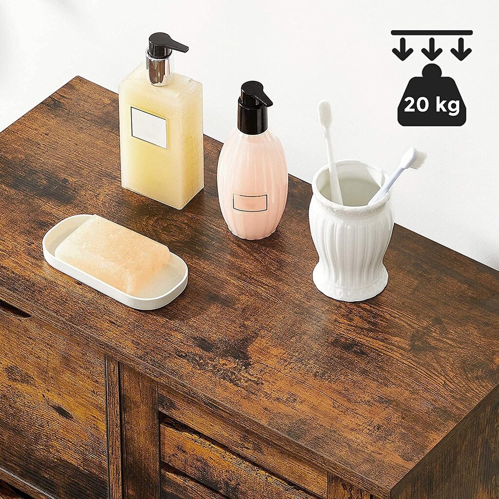 Kylpyhuonekaappi ruskea hinta ja tiedot | Kylpyhuonekaapit | hobbyhall.fi