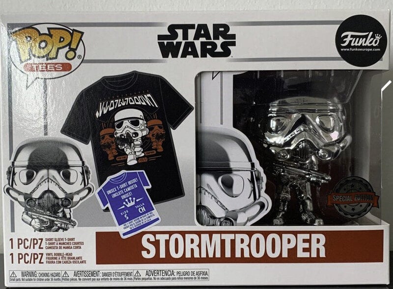 Figuuri Funko POP! Star Wars Stormtrooper Exclusive Pack With T-Shirt