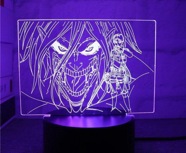 Lamppu 3D Led Attack on Titan hinta ja tiedot | Sisustustuotteet | hobbyhall.fi