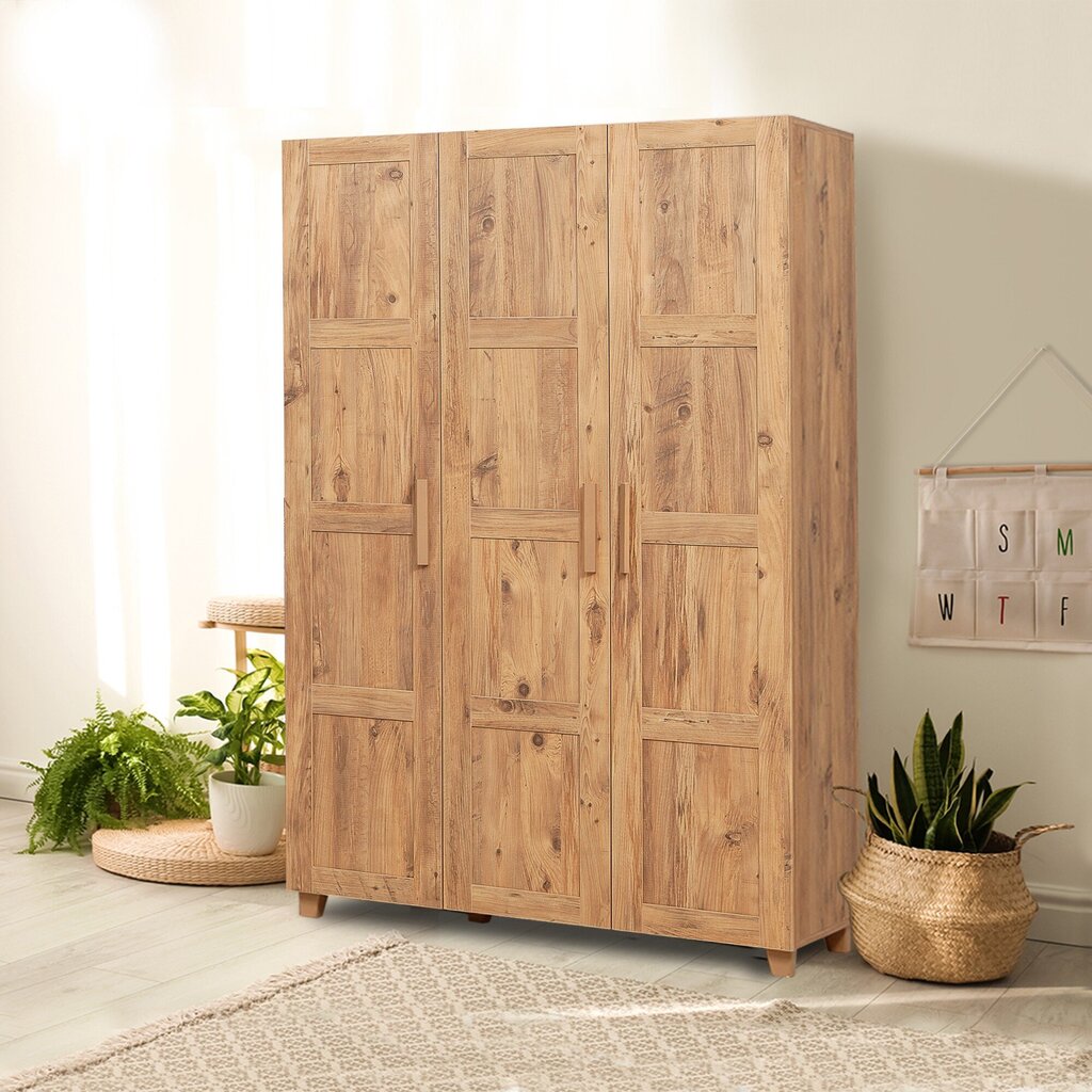 Vaatekaappi Kalune Design Wardrobe 869 (III), 120 cm, vaaleanruskea hinta ja tiedot | Kaapit | hobbyhall.fi