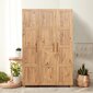 Vaatekaappi Kalune Design Wardrobe 869 (III), 120 cm, vaaleanruskea hinta ja tiedot | Kaapit | hobbyhall.fi