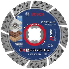Yleiskäyttöinen timanttileikkauslevy Bosch, 125 mm hinta ja tiedot | Käsityökalut | hobbyhall.fi