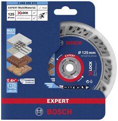 Yleiskäyttöinen timanttileikkauslevy Bosch, 125 mm hinta ja tiedot | Käsityökalut | hobbyhall.fi