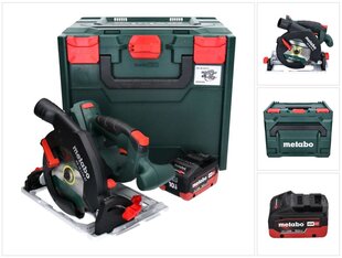 Metabo KS 18 LTX 57 akkupyörösaha 18 V 165 mm + 1x akku 10,0 Ah + metaBOX - ilman laturia hinta ja tiedot | Sahat ja sirkkelit | hobbyhall.fi