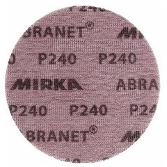 Hiomakahva Mirka Abranet, 150 mm, P240, 50 kpl, 5424105025 hinta ja tiedot | Käsityökalut | hobbyhall.fi