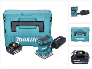 Makita DBO 484 G1J akkuhiomakone 18 V 112 x 102 mm + 1x akku 6,0 Ah + Makpac - ilman laturia hinta ja tiedot | Hiomakoneet | hobbyhall.fi