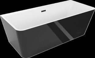 Kylpyamme Mexen Volta, 170 x 75 cm, valkoinen/musta+musta hinta ja tiedot | Kylpyammeet | hobbyhall.fi