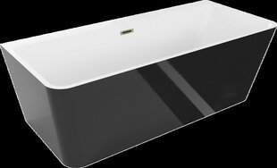 Kylpyamme Mexen Volta, 170 x 75 cm, Valkoinen/Musta+Kulta hinta ja tiedot | Kylpyammeet | hobbyhall.fi