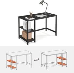 Tietokonepöytä, musta hinta ja tiedot | Tietokonepöydät ja työpöydät | hobbyhall.fi