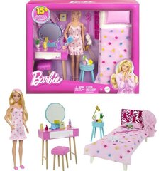 Mattel Barbie: Makuuhuone nuken kanssa (HPT55) hinta ja tiedot | Tyttöjen lelut | hobbyhall.fi