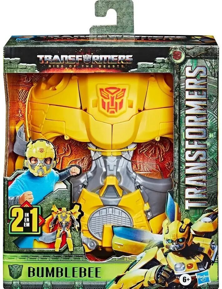 Hasbro Transformers: Pedon nousu -roolipeli, joka muuntaa 2-in-1-naamion kimalaisen (F4649) hinta ja tiedot | Naamiaisasut | hobbyhall.fi