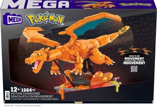 Pokémon Mega Construx Rakennussarja Motion Charizard 30 cm hinta ja tiedot | LEGOT ja rakennuslelut | hobbyhall.fi