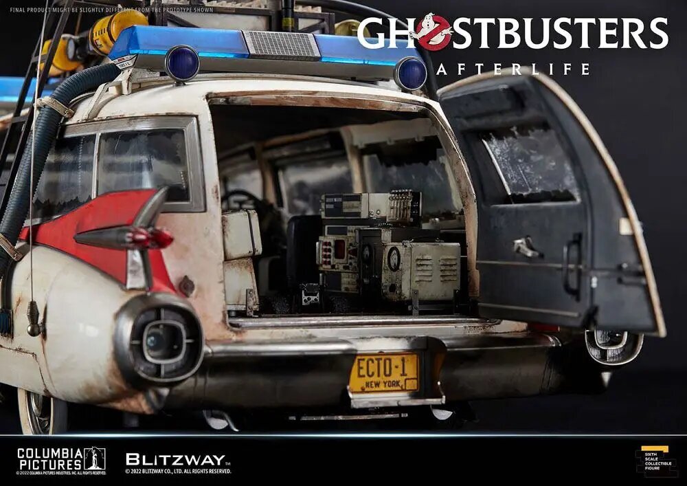 Ghostbusters: Jälkielämän ajoneuvo 1/6 ECTO-1 1959 Cadillac 116 cm hinta ja tiedot | Pienoismallit | hobbyhall.fi