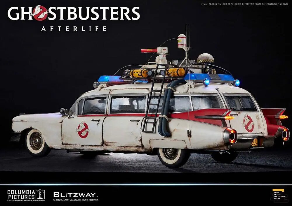 Ghostbusters: Jälkielämän ajoneuvo 1/6 ECTO-1 1959 Cadillac 116 cm hinta ja tiedot | Pienoismallit | hobbyhall.fi