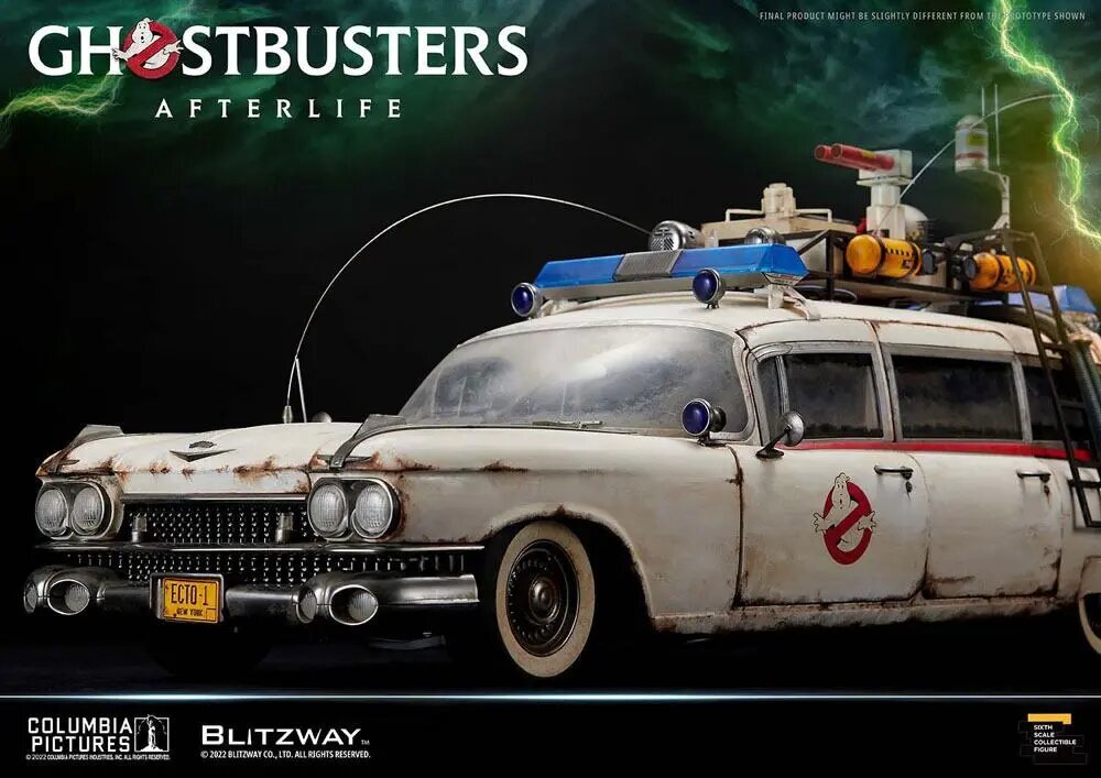 Ghostbusters: Jälkielämän ajoneuvo 1/6 ECTO-1 1959 Cadillac 116 cm hinta ja tiedot | Pienoismallit | hobbyhall.fi