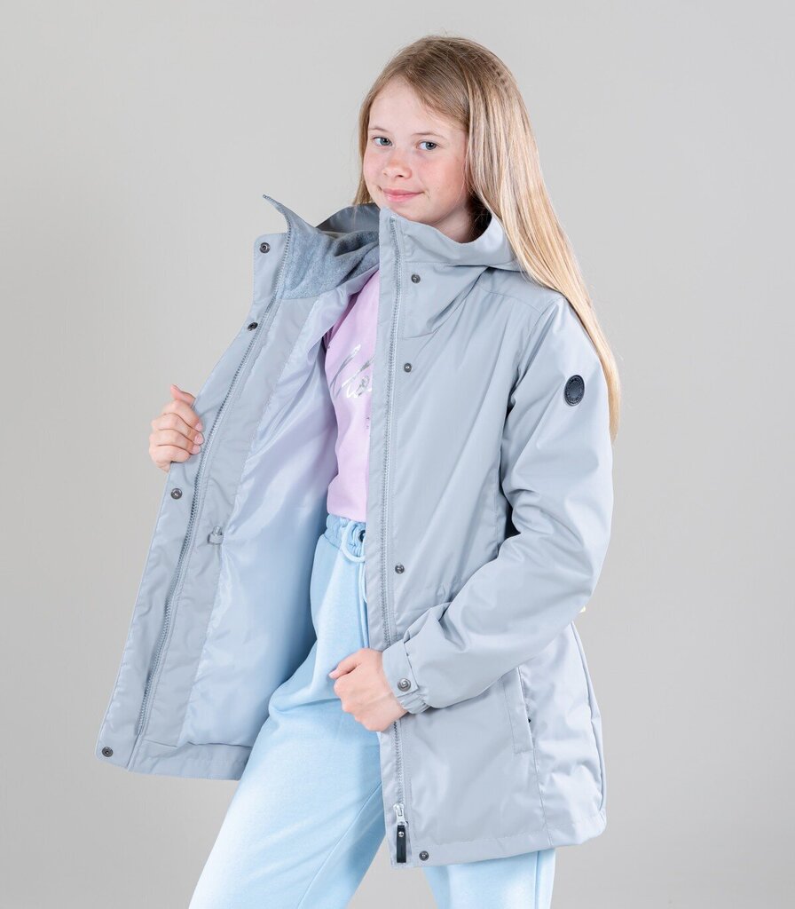 Lenne parka tytöille 45g Poppy 22266*370, harmaa hinta ja tiedot | Tyttöjen takit | hobbyhall.fi