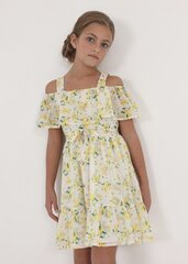 Mayoral vauvan mekko 6913*19, valkoinen/keltainen hinta ja tiedot | Tyttöjen mekot | hobbyhall.fi
