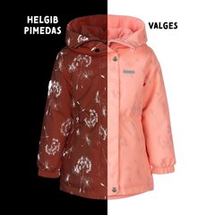 Lenne lasten parka 80g Marita 23226*1734, persikka/harmaa hinta ja tiedot | Tyttöjen takit | hobbyhall.fi