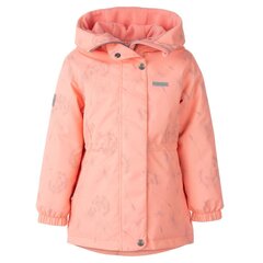 Lenne lasten parka 80g Marita 23226*1734, persikka/harmaa hinta ja tiedot | Tyttöjen takit | hobbyhall.fi