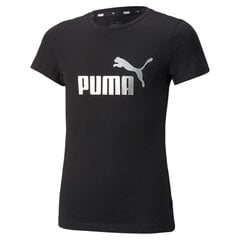 Puma lasten t-paita 846953*01, musta hinta ja tiedot | Tyttöjen paidat | hobbyhall.fi