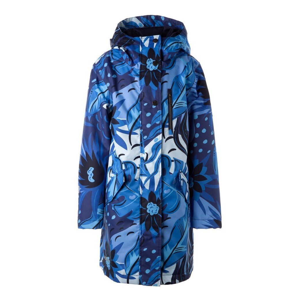 Huppa lasten parka 40g Suule 1 12690104*34086, tummansininen/sininen hinta ja tiedot | Tyttöjen takit | hobbyhall.fi