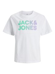 Jack & Jones lasten t-paita 12230872*02, valkoinen hinta ja tiedot | Tyttöjen paidat | hobbyhall.fi