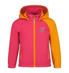 Icepeak lasten softshell-takki Jenett 51868-3*630, fuksia/keltainen hinta ja tiedot | Tyttöjen takit | hobbyhall.fi