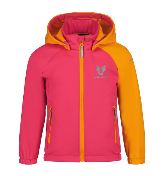 Icepeak lasten softshell-takki Jenett 51868-3*630, fuksia/keltainen