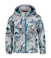 Icepeak lasten softshell-takki Joice 51869-3*221, vaaleanharmaa/tummansininen hinta ja tiedot | Tyttöjen takit | hobbyhall.fi