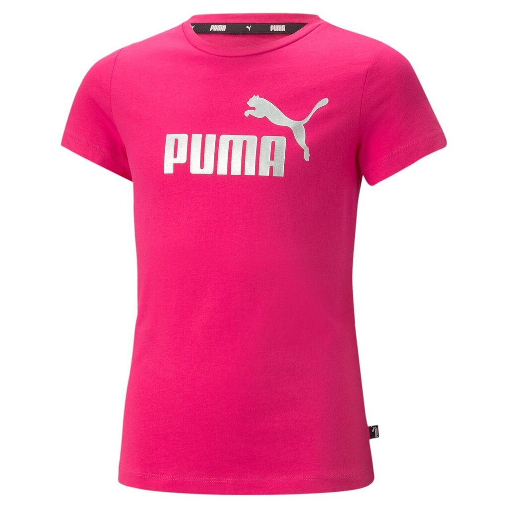 Puma lasten t-paita 846953*64, fuksia/hopea hinta ja tiedot | Tyttöjen paidat | hobbyhall.fi