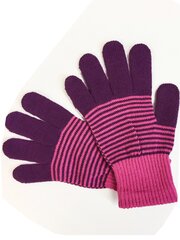 Knitas Lasten käsineet 057*03, violetti/fuksia 4779018644440 hinta ja tiedot | Tyttöjen hatut, huivit ja käsineet | hobbyhall.fi