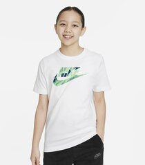Niken lasten T-paita FD3957*100, valkoinen 196608476696 hinta ja tiedot | Nike Tyttöjen vaatteet | hobbyhall.fi
