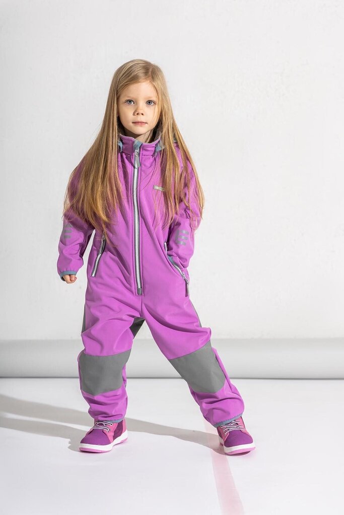 Lenne Baby Romper - Softshell Shauny 23207 AB*360, violetti 4741593307966 hinta ja tiedot | Tyttöjen takit | hobbyhall.fi