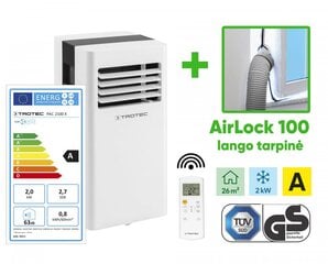 Siirrettävä ilmastointilaite Trotec PAC 2100 X ja ikkunatiiviste Trotec AirLock 100 hinta ja tiedot | Trotec Ilmastointi- ja ilmanvaihtolaitteet | hobbyhall.fi