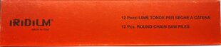 Pyöreät viilat sahaketjuille Iridium, 4,8 mm x 200 mm, 12 kpl hinta ja tiedot | Iridium Puutarhakoneet | hobbyhall.fi