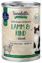 Sanabele Lamb & Beef -kissanruoka, 400g hinta ja tiedot | Kissanruoka | hobbyhall.fi